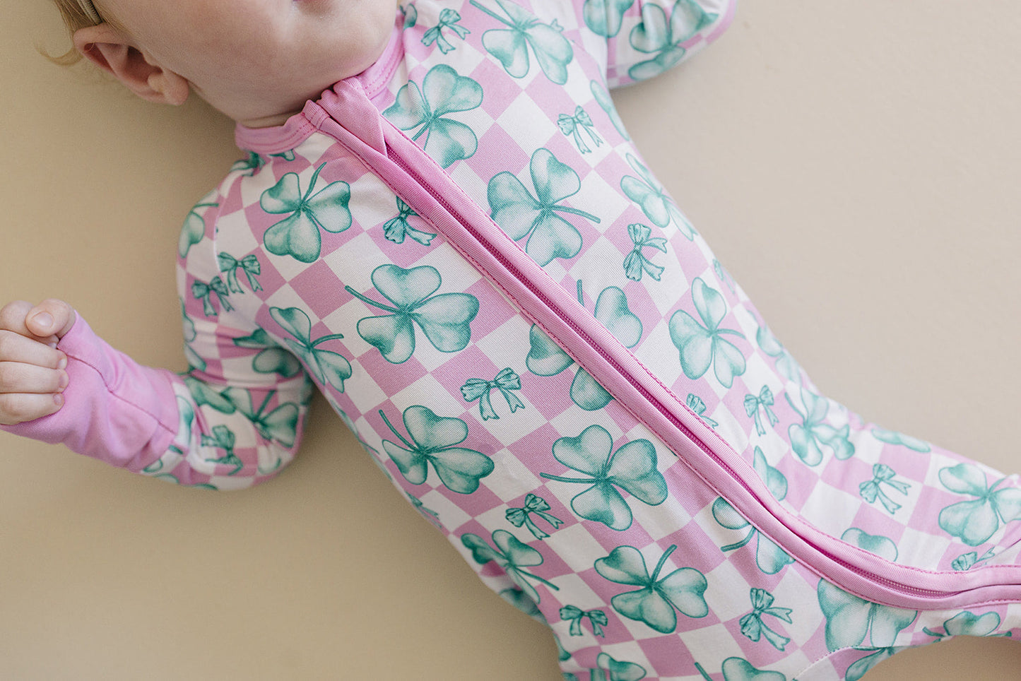 Bamboo Zip Romper | Shamrock & Bows