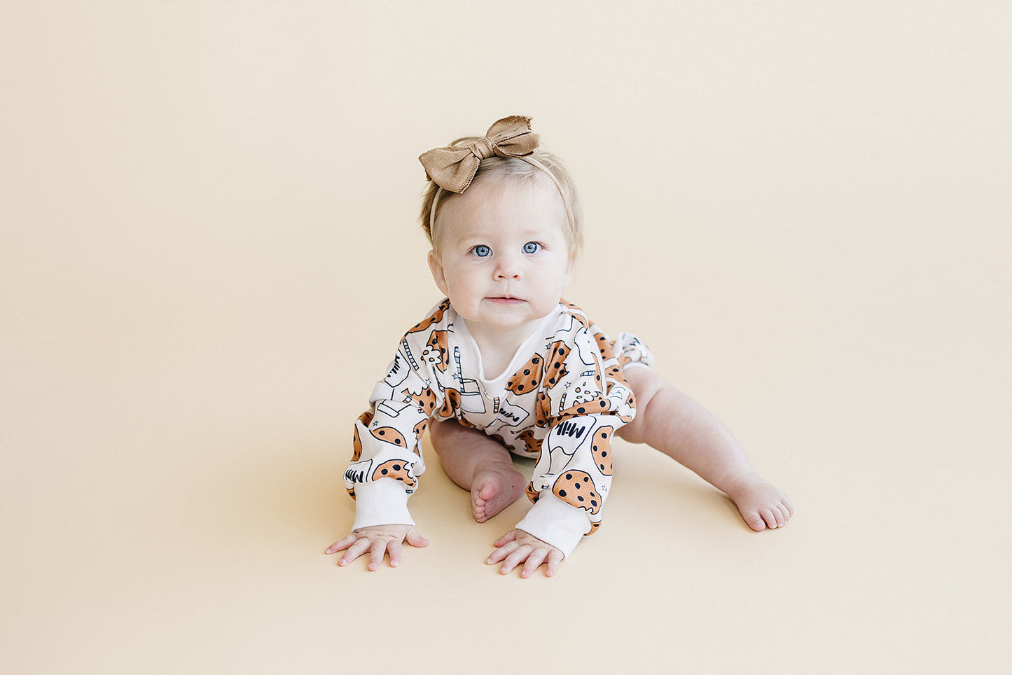 Bubble Romper | Milk & Cookies