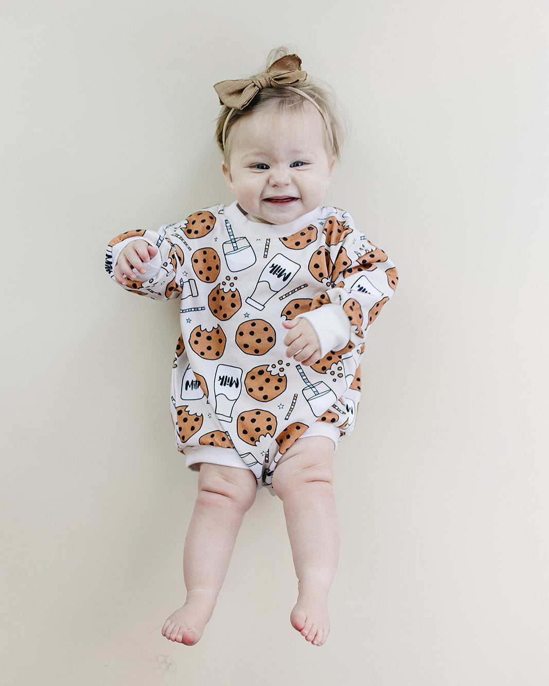 Bubble Romper | Milk & Cookies