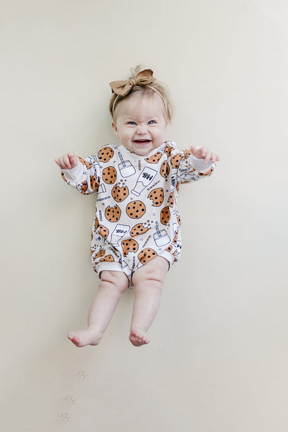 Bubble Romper | Milk & Cookies