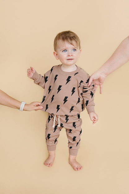 Jogger Set | Mocha Bolts