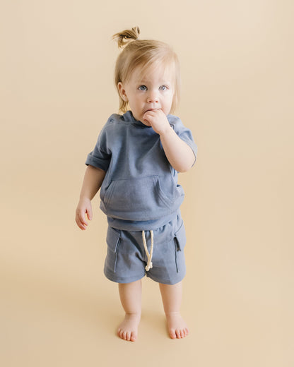 Cargo Shorts Set | Blue