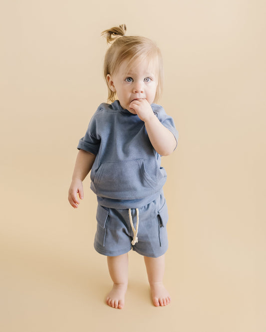 Cargo Shorts Set | Blue