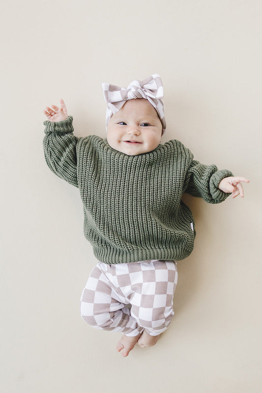 Chunky Knit Sweater | Green