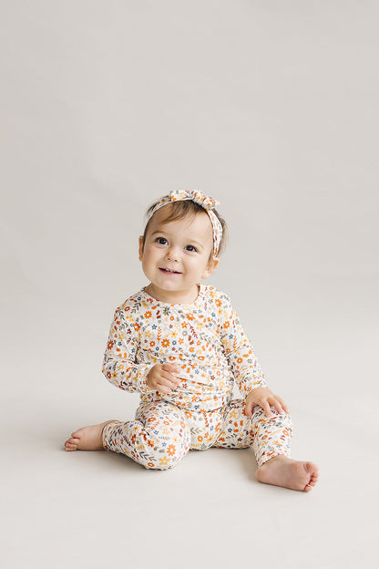 Bamboo Two Piece Set | Fall Flowers