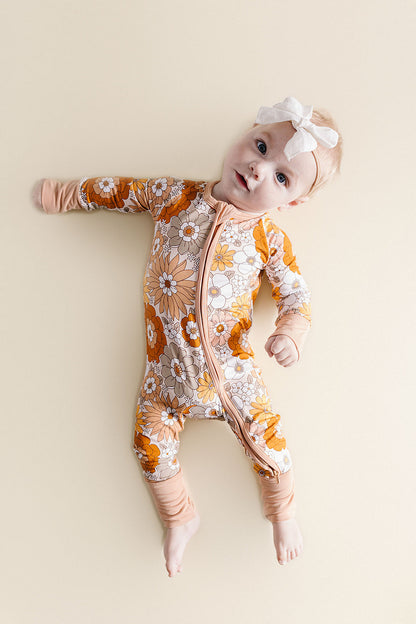 Bamboo Zip Romper | Petal Pop