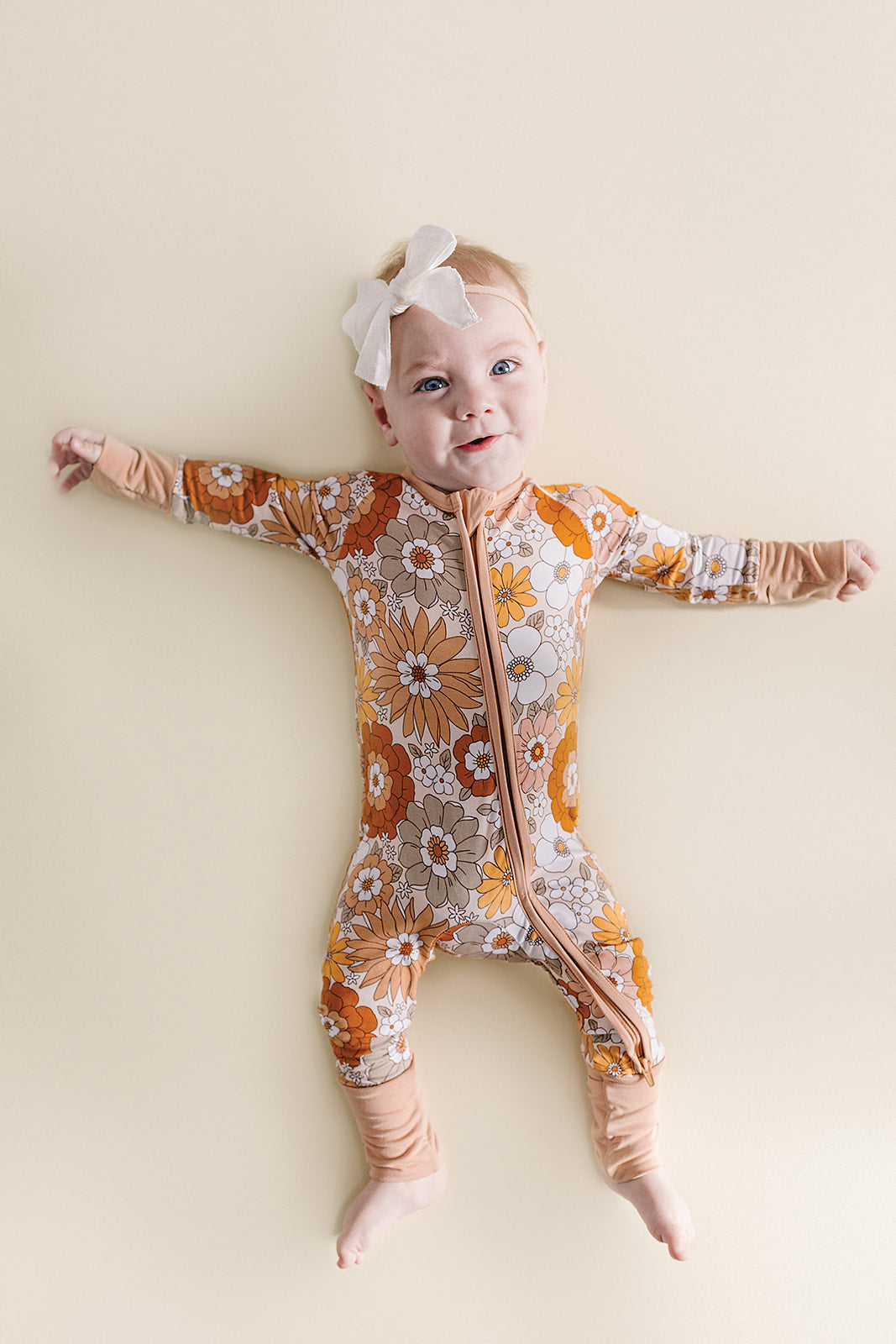 Bamboo Zip Romper | Petal Pop