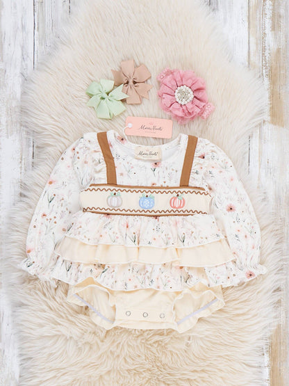 Petals in the Patch Embroidered Bubble Romper