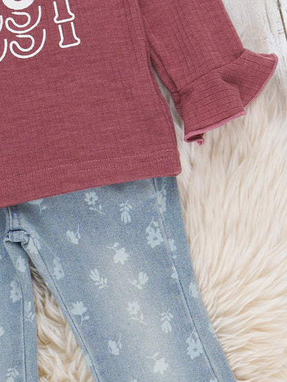 "SASSY" Denim Bell Bottom Outfit