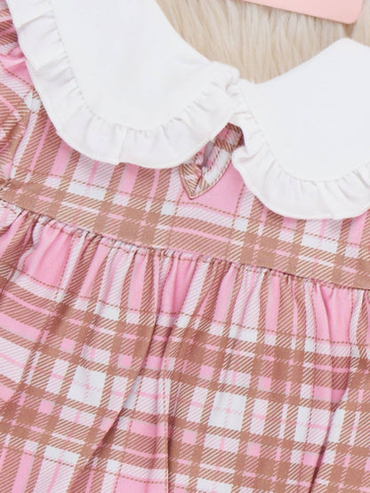 Cowgirl Cutie Boots Embroidered Plaid Romper