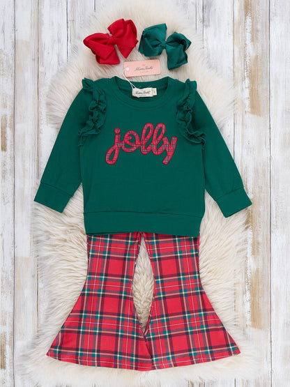 Jolly Dance Embroidered Bell Bottom Outfit
