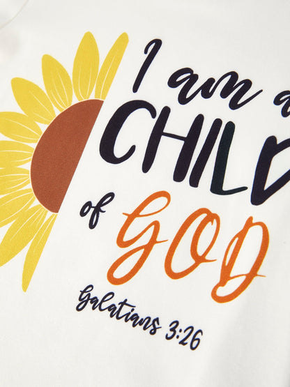 Spring and Summer Sunflower Leopard Print Girls Suit