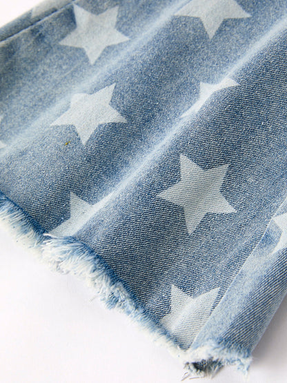 4th of July Patriotic Star Stripe Flare Jeans