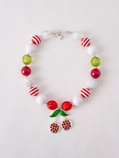 Cute Vintage Cherry Pendant Necklace