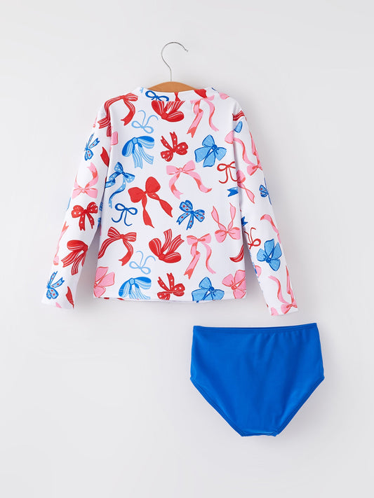 4th of july “Bow”  Boutique Swimsuit