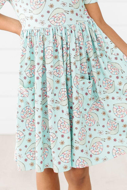 SALE Spring Snails S/S Pocket Twirl Dress