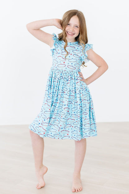SALE Miss Americana (Mila's Version) Flutter Sleeve Twirl Dress