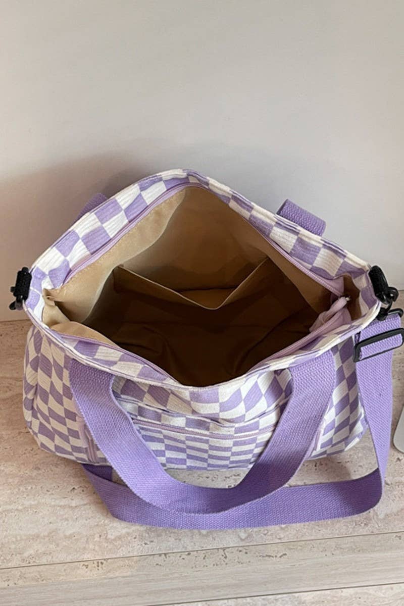 Checkmate Carry All Corduroy Tote Bag