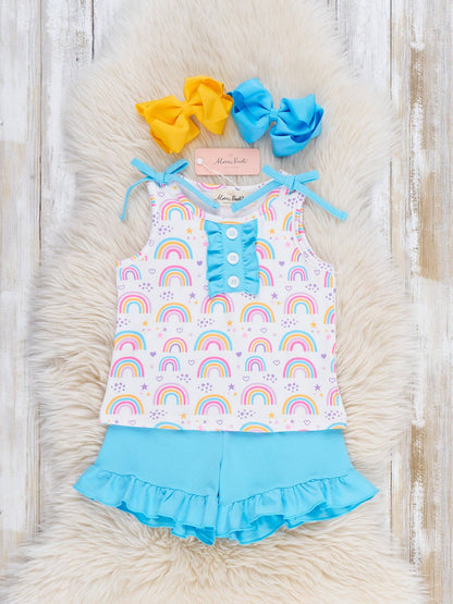 Rainbow Wishes Ruffle Outfit