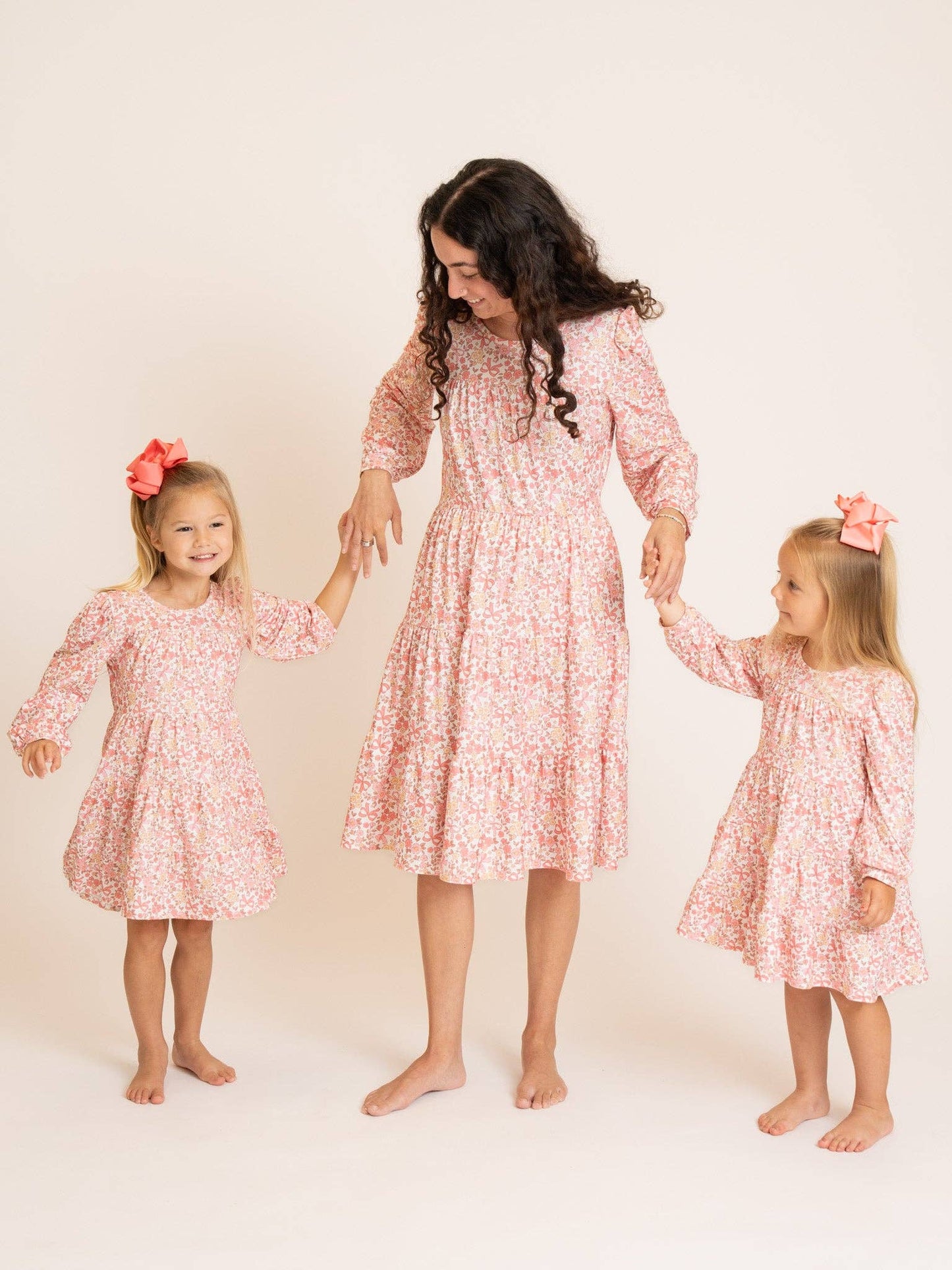 Soft Floral Ruffle Dress