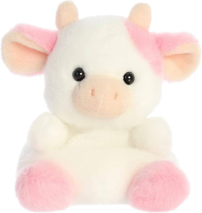 5" Plush Belle Strawberry Cow Palm Pal