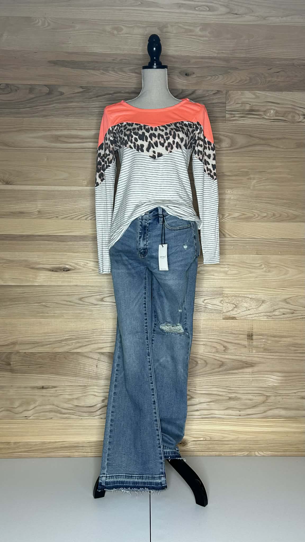 Melina Chevy Colorblock Top