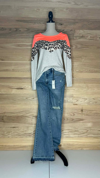 Melina Chevy Colorblock Top