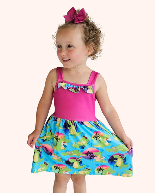 Pete + Lucy Gator Groove Dress