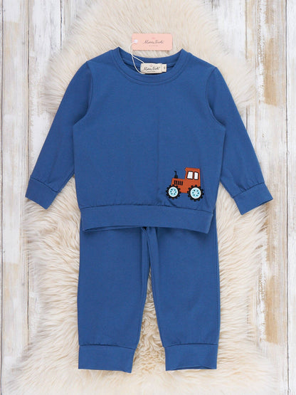 Golden Fields Tractor Embroidered Outfit