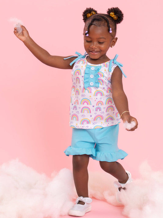Rainbow Wishes Ruffle Outfit