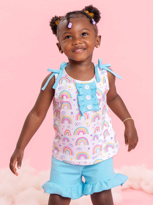 Rainbow Wishes Ruffle Outfit