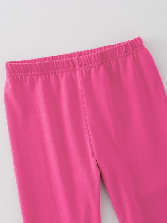 Milk Silk Ruffled Hot Pink Icing Legging