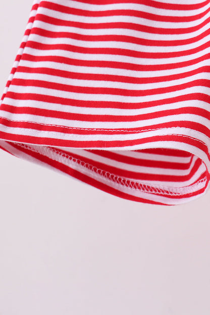 Premium Red & white stripe shorts