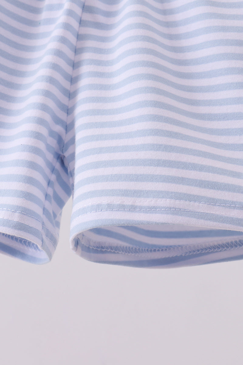 Premium Blue & white stripe shorts