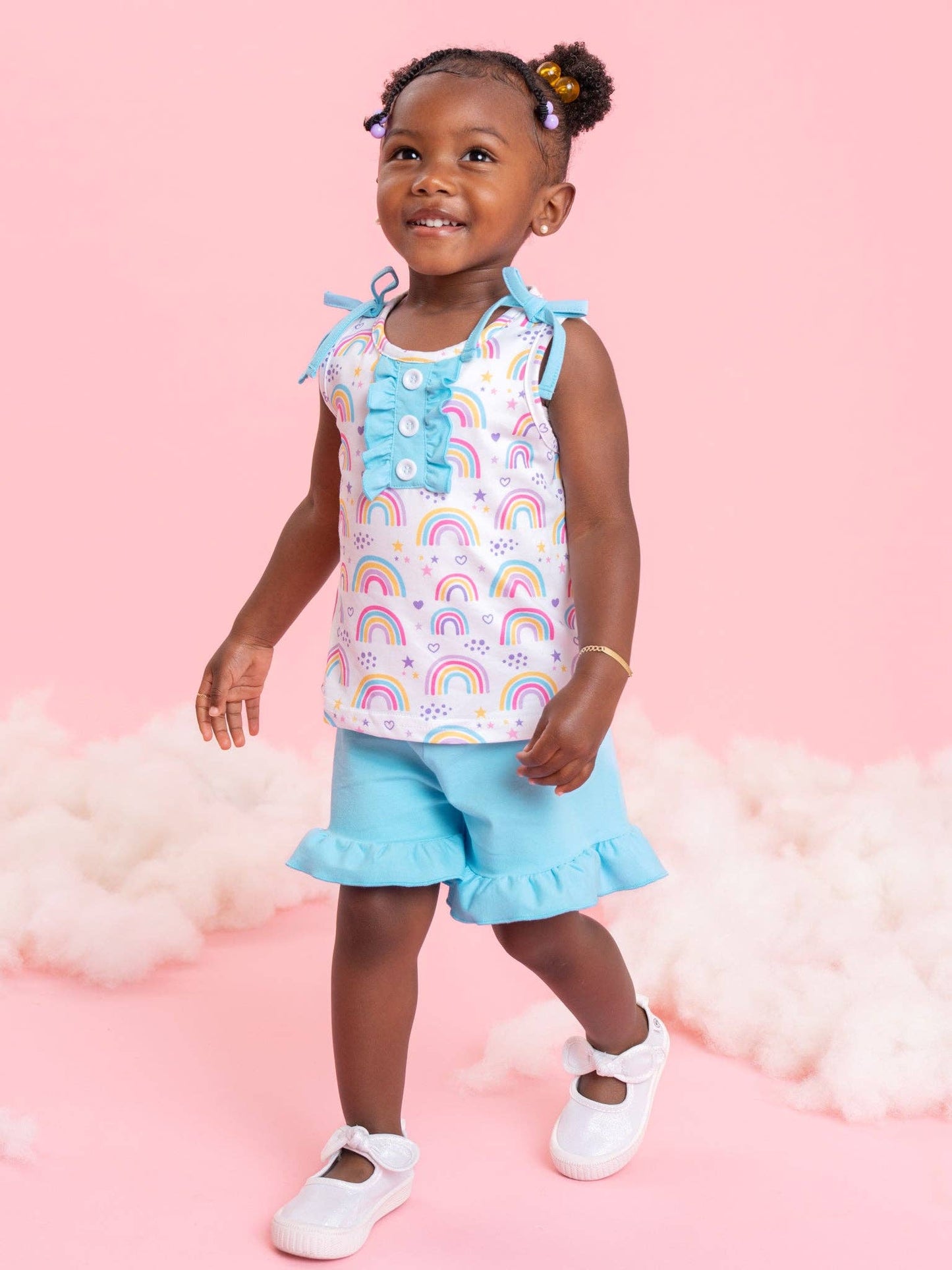 Rainbow Wishes Ruffle Outfit