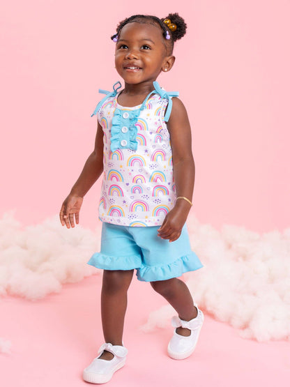 Rainbow Wishes Ruffle Outfit