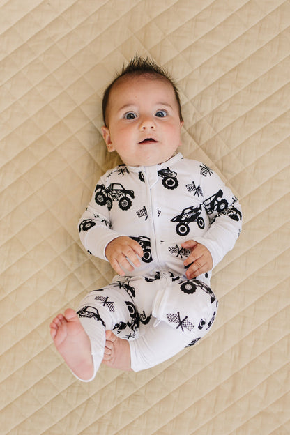 Bamboo Zip Romper | Monster Blaze