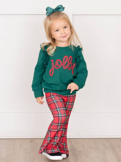 Jolly Dance Embroidered Bell Bottom Outfit