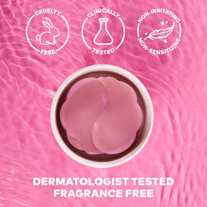 Hydrogel Undereye Masks - Seaweed-Based with Calming Cherry Extract