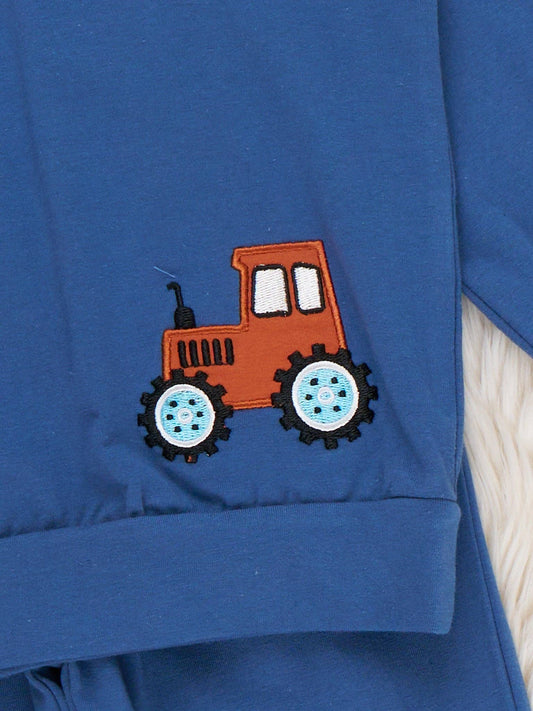 Golden Fields Tractor Embroidered Outfit