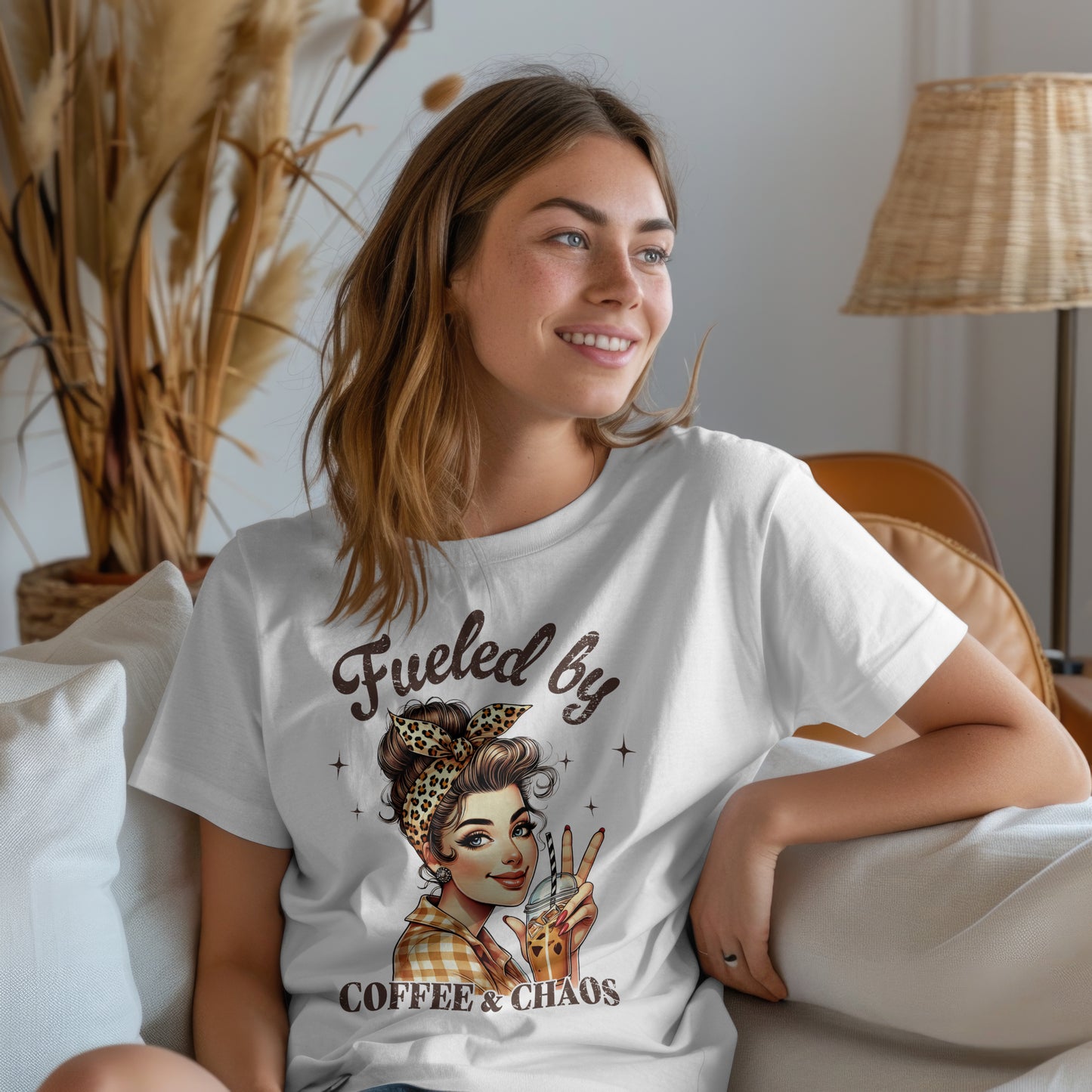 Fueled by Coffee & Chaos Graphic Tee