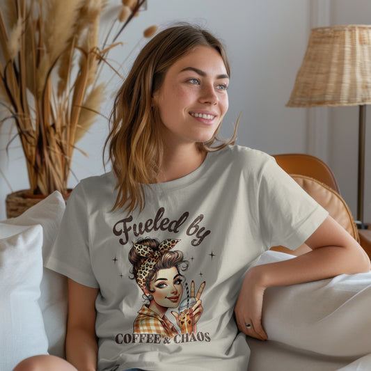 Fueled by Coffee & Chaos Graphic Tee