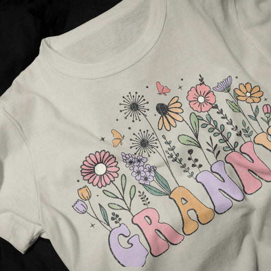 Floral Granny Graphic Tee