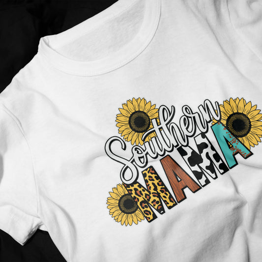 "Southern Mama" Sunflower Shirt