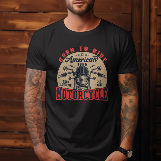 Born to Ride – American Motorcycle Tee