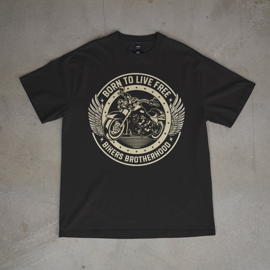 Born to Live Free – Bikers Brotherhood Tee