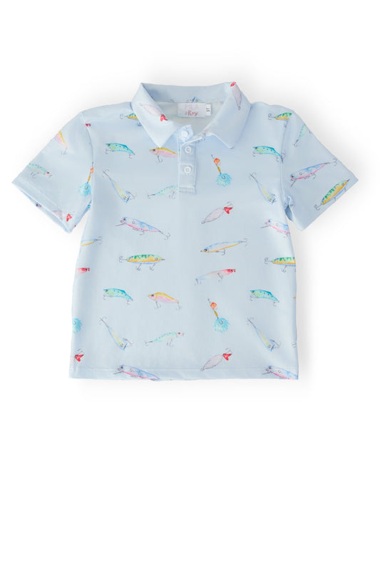 Boys Fish Hook S/S Polo