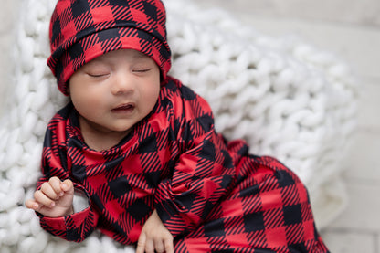 Buffalo Check Baby Gown