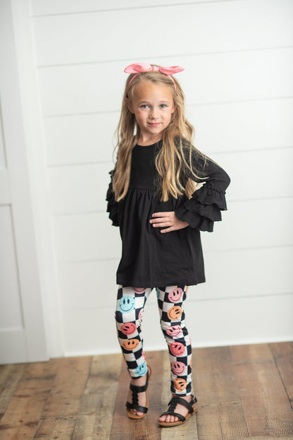Smile Check Leggings Set