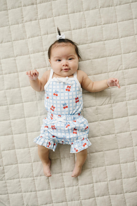 Shorts Set | Gingham Cherry